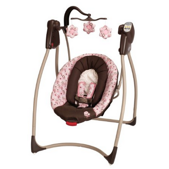 史低！Graco 葛萊攜帶型DLX嬰兒電動鞦韆搖椅  原價$89.99 現特價只要$53.99 (40%off)包郵