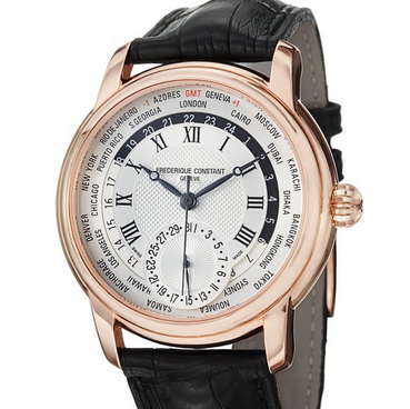 史低價，奢華風格！瑞士名表品牌Frederique Constant康斯登 FC718MC4H4 男士世界時間瑞士自動腕錶  原價$4,395.00  現特價只要$1,935.41 (56%off)免費一天快遞