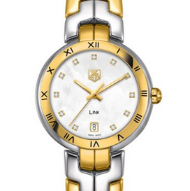 Tag Heuer Link Mother of Pearl Diamond Dial 18kt Yellow Gold Stainless Steel Ladies Watch WAT2351BB0957  $2,159.99(68%off) & FREE Shipping