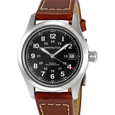Hamilton Men's HML-H70455533 Khaki Field Black Dial Watch $344.99 & FREE Shipping