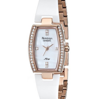 Armitron Women's 75/5143MPRGWT Swarovski Crystal-Accented Gold-Tone Bangle Watch  $34.99 (63%off)