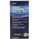 GNC三重功效魚油1500 mg，120粒 $26.31