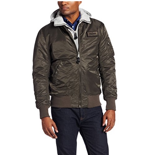 Alpha Industries Men's MA-1 D-Tec Hooded Flight Jacket, only $82.92, free shipping