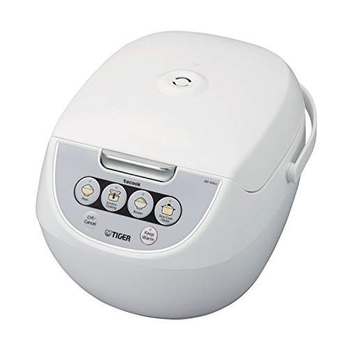 Tiger JBV-A18U-W 10-Cup (Uncooked) Micom Rice Cooker with Food Steamer & Slow Cooker, White, only $85.00, free shipping