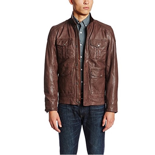 Lucky Brand Men's Roadster Leather Jacket, only  $157.48, free shipping after using coupon code 