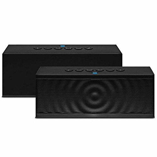 Amazon-Only $28.95 Bluetooth Speaker, Liger® Portable Wireless Bluetooth Speaker with Built in Speakerphone 8 hour Rechargeable Battery - For Apple iPhone 6 , 6 Plus , iPhone 5/5S/5C, iPad, iPad Air, iPad mini, iPod, Samsung Galaxy S5/S4/S3, Tab 3, Note 3/2, Laptops / PC Computers / MP3 Players - The Perfect Speaker to take anywhere with you (Black & Black)