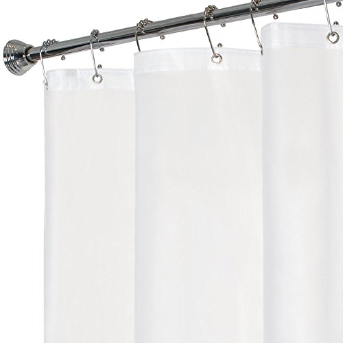 Maytex No More Mildew Shower Curtain Liner, Clear, 72
