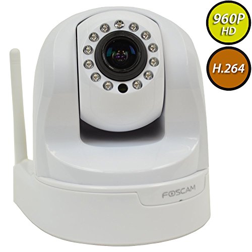 Foscam FI9826W (White) 1.3 Megapixel (1280x960p) 3x Optical Zoom H.264 Pan/Tilt Wireless IP Camera, only $149.99, free shipping