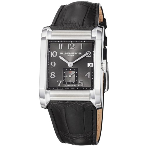 Baume Mercier Men's 10027 Hampton Mens Black Leather Strap Automatic Watch, only $1095.00, free shipping