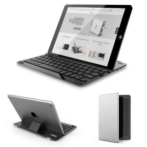 闪购！给你的iPad Air穿上外衣吧！Anker超薄铝合金iPad Air 2 / iPad Air专用蓝牙键盘保护套+外壳，只要$27.99