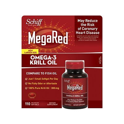 Schiff MegaRed Omega-3 Krill Oil 300 mg - 110 Softgels, only $19.65