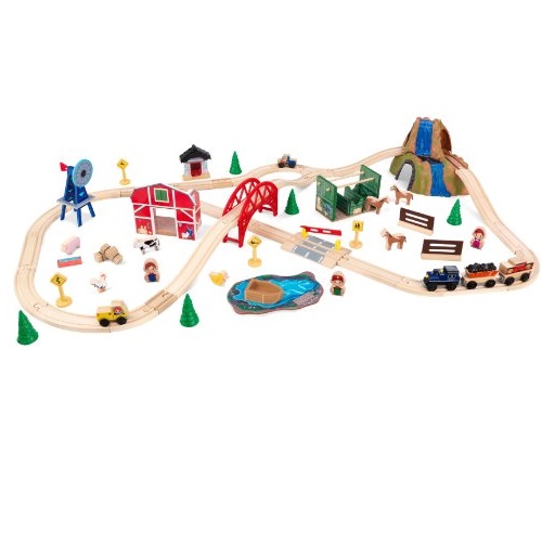 KidKraft Farm Train Set 農場火車玩具套裝，原價$133.57，現僅售$25.10 ，免運費