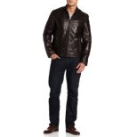 Dockers Men's Washed Leather Racer Jacket $54.61 FREE Shipping