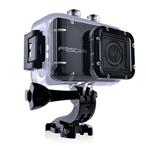 Foscam AC1080 Action Camera - HD 1080P, 12MP 3x Rapidshot, 170° Viewing Angle, 1.5