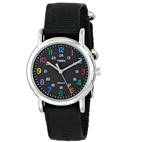 史低价！Timex天美时 Weekender系列 T2N869  女士超强夜光手表，原价$44.95，现使用折扣码后仅售 $17.71 