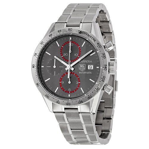 TAG Heuer Men's CV201AB.BA0794 Carrera Analog Display Swiss Automatic Silver Watch, only $2,275.00, free shipping