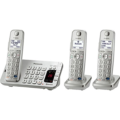 Panasonic KX-TGE273S Link2Cell Bluetooth Enabled Phone with Answering Machine & 3 Cordless Handsets, only $59.99, free shipping