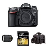 史低價！Nikon尼康D7100單反數碼相機+18-140mm鏡頭套機，原價$1,751.88，現僅售$993.90，免郵費。贈送免費快閃記憶體卡和相機包。