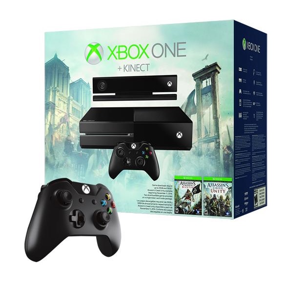 Bestbuy店：Xbox One Assassin』s Creed Unity《刺客信條:大革命》套裝，帶kinect和一個額外的手柄，現僅售$429.99，免運費