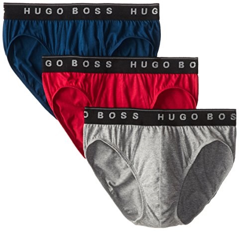 HUGO BOSS 雨果博斯 男士純棉彈性三角內褲，3件，原價$29.00，現僅售$19.58