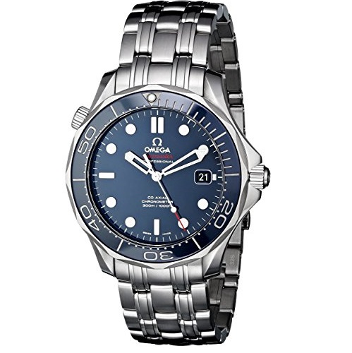 Omega Men's O21230412003001 Seamaster Analog Display Automatic Self Wind Silver Watch, only $3,025.90, free shipping