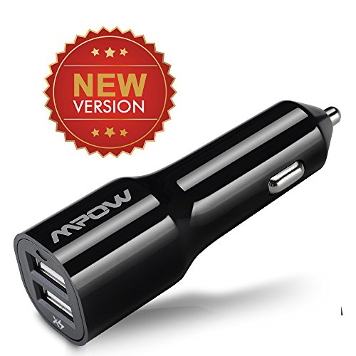 Mpow® 6.0Amps 30W Dual Rapid USB Port Car Charger with Xsmart™ Technology for Apple and Android Devices $6.99
