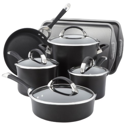 Circulon Symmetry Hard Anodized Nonstick 9-Piece Cookware with 2-Piece Bakeware Set, $169.99 & FREE Shipping.