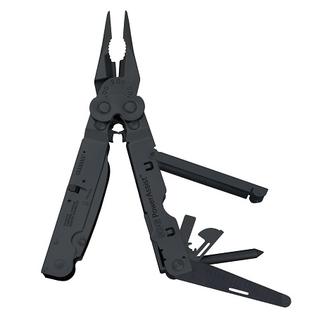 SOG Specialty Knives & Tools B67N-CP PowerAssist EOD Multi-Tool with Assisted Steel Blades and Nylon Sheath, 13-Tools Combined, Black Oxide Finish, only  $50.61, free shipping after automatic discount