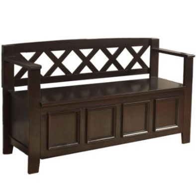 Simpli Home Amherst Collection Entryway Bench $110.25 FREE Shipping