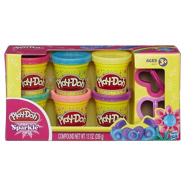 宝宝最爱！史低价！Play-Doh培乐多彩泥/橡皮泥，6色装，原价 $9.99，现仅售$3.74
