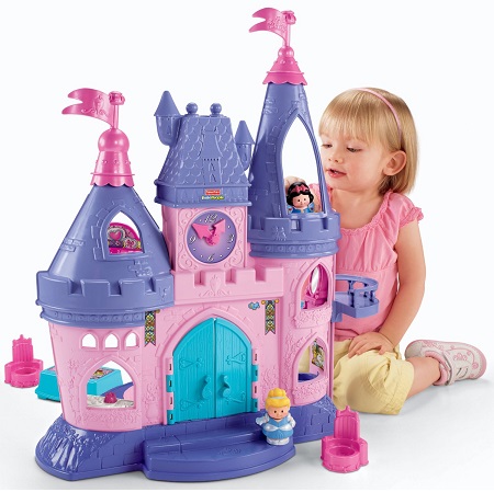 热销款！Fisher Price 费雪 迪斯尼白雪公主梦幻音乐童话粉色城堡，原价$52.99，现仅售 $34.98