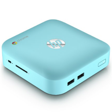 Amazon－HP Chromebox CB1-016 Desktop (Ocean Turquoise) $129