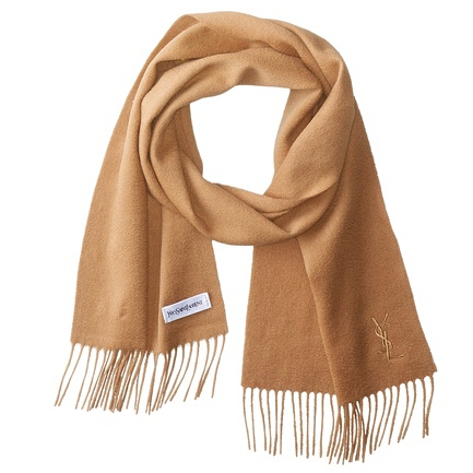 國際知名奢侈品牌Yves Saint Laurent聖羅蘭羊毛圍巾特賣，只要$75
