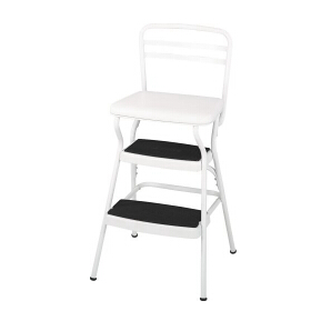 Amazon-Only $31.99 Cosco 11-130WHT Chair/Step Stool, White