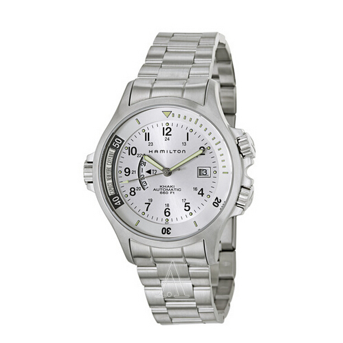 Ashford-$500.85 Hamilton H77625153 Men's Khaki Navy GMT Watch