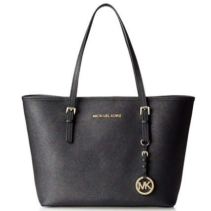 MICHAEL Michael Kors Jet Set Travel Small Travel Tote, Black, only 169.00, free shipping