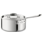 All-Clad 4203.5 Stainless Steel 3-Ply Bonded Dishwasher Safe Sauce Pan with Lid Cookware, 3.5-Quart, Silver $104.96 FREE Shipping