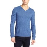 Christopher Fischer Men's Cashmere Cable V-Neck Sweater $72 FREE Shipping
