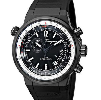 Salvatore Ferragamo Men's FQ2020013 F-80 Black Ion-Plated Stainless Steel Watch, only $795.00, free shipping