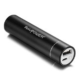 新史低！RAVPower第二代迷你3000毫安口红式便携充电宝，黑色款，原价$39.99，现仅$8.99！