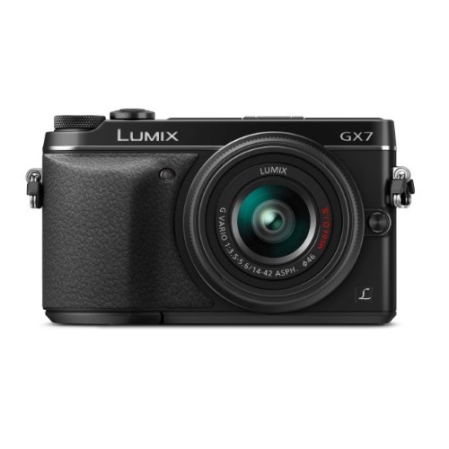 Panasonic LUMIX DMC-GX7KK Compact System Camera with 14-42 II Lens Kit (Black), only $547.99, free shipping