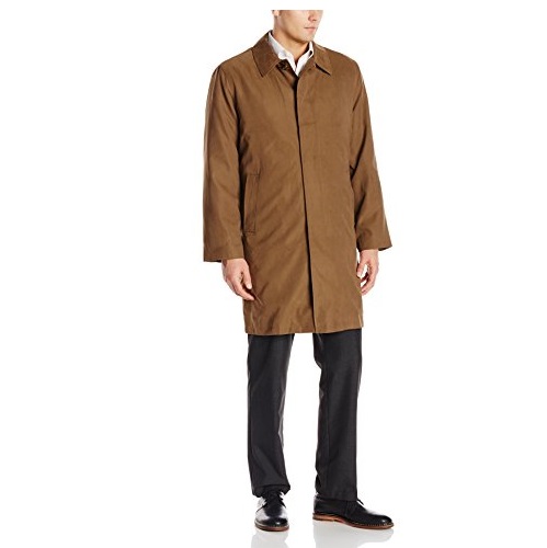 London Fog 男式长款大衣，原价$350.00，现仅售$78.13，免运费。