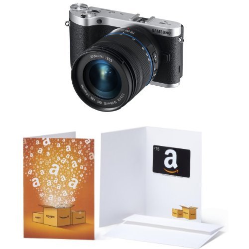 Samsung NX300 Interchangeable Lens Digital Camera with 18-55mm Lens (Black) with $75 Amazon Giftcard, only 408.35, free shipping