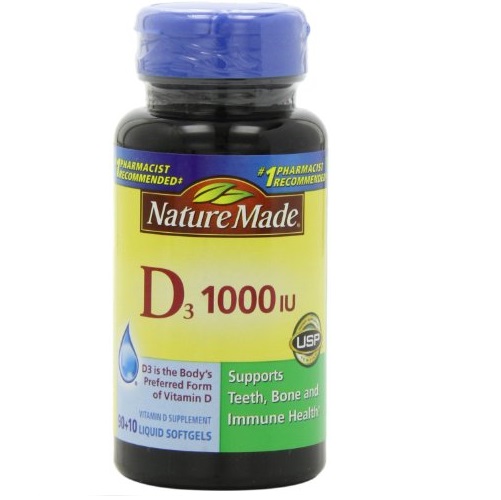 Nature Made, Vitamin D3 1,000 I.u. Liquid Softgels, 100-Count, only $2.32, free shipping after clipping coupon and using SS