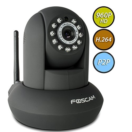 Foscam FI9831P Plug and Play 960P HD H.264 Wireless/Wired Pan/Tilt IP Camera, 26-Feet Night Vision and 70 Degree Viewing Angle,only $49.99, free shipping