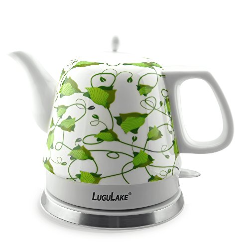 LuguLake Teapot Ceramic Electric Kettle, Cordless Water Tea, 1200ML,$55.99 after using coupon code & FREE Shipping