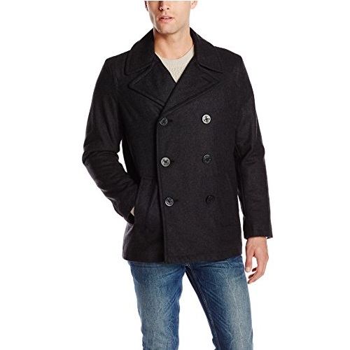 Levi's Men's Wool Classic Double-Breasted Wool-Blend Pea Coat,  only $41.02