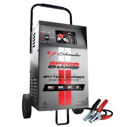Schumacher SE-1555A Automatic Elite Wheel 12 Volt Battery Charger with Engine Start, only $74.98, free shipping