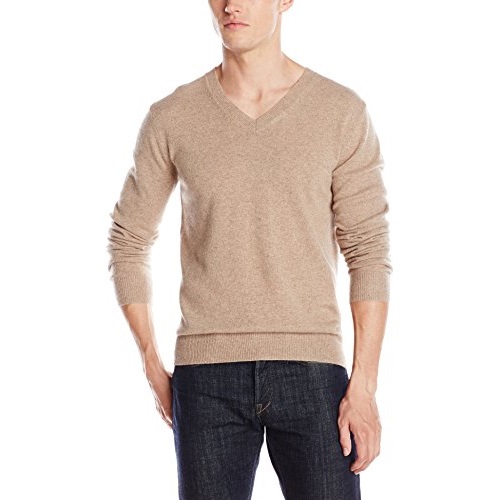 Christopher Fischer Men's Cashmere Basic V-Neck Sweater, only $65.41, free shipping