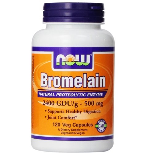 NOW Foods Bromelain 2400Gdu/500mg, 120 Vcaps,only $9.49